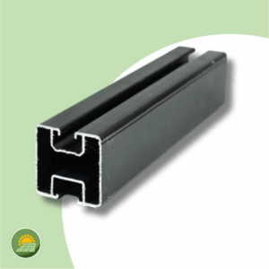 6m-montageschiene-schwarz-eloxiert.png Photovoltaik Montageschiene Profilschiene 6m schwarz eloxiert